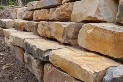 sandstone block retaining walls Gold Coast sandstone block retaining walls Gold Coast
